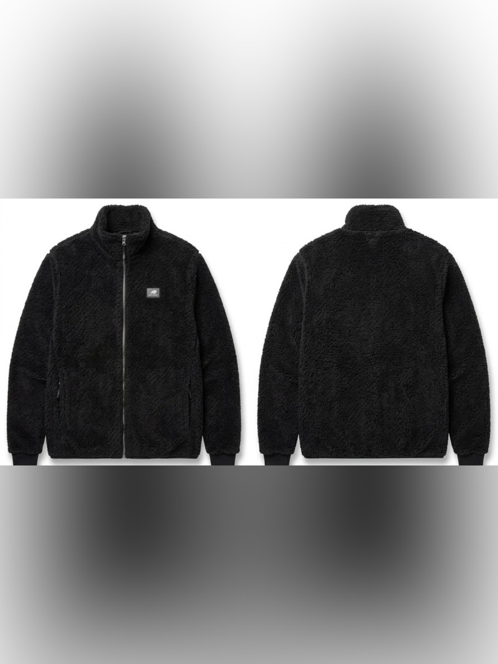 New Balance Black Sherpa Fleece Jacket